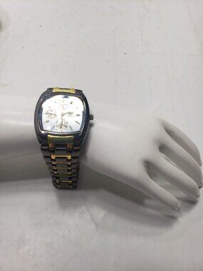 DENACCI V0261 Men’s Quartz Water Resistant Two-Tone Gold/Black Wristwatch